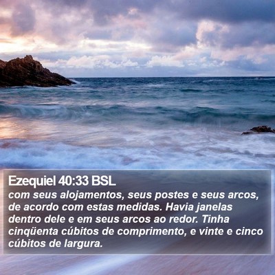Ezequiel 40:33 BSL Bible Verse Image