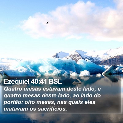 Ezequiel 40:41 BSL Bible Verse Image