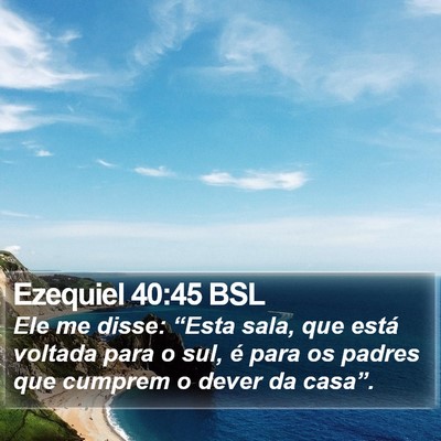 Ezequiel 40:45 BSL Bible Verse Image