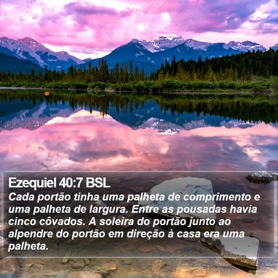 Ezequiel 40:7 BSL Bible Verse Image