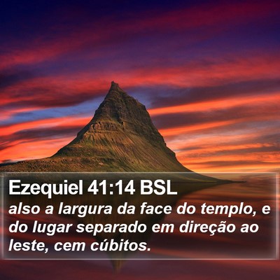 Ezequiel 41:14 BSL Bible Verse Image