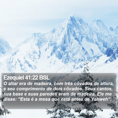 Ezequiel 41:22 BSL Bible Verse Image