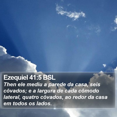 Ezequiel 41:5 BSL Bible Verse Image