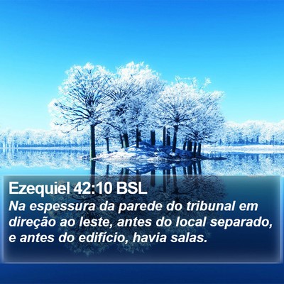 Ezequiel 42:10 BSL Bible Verse Image