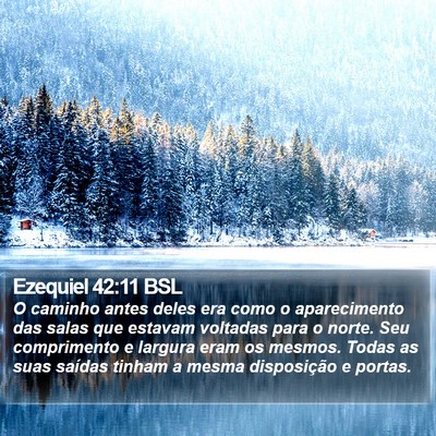 Ezequiel 42:11 BSL Bible Verse Image