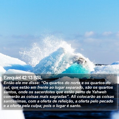 Ezequiel 42:13 BSL Bible Verse Image