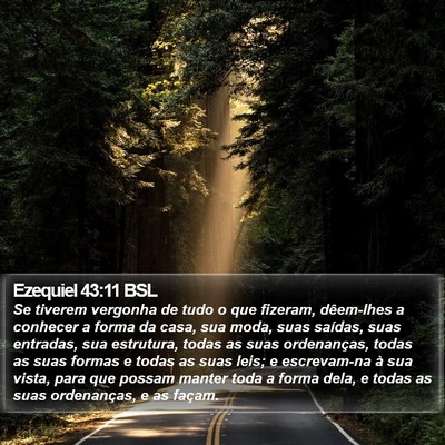 Ezequiel 43:11 BSL Bible Verse Image