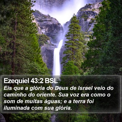 Ezequiel 43:2 BSL Bible Verse Image
