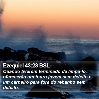 Ezequiel 43:23 BSL Bible Verse Image