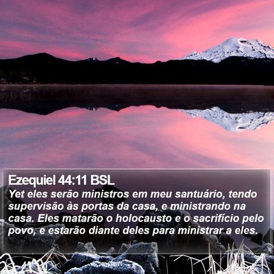 Ezequiel 44:11 BSL Bible Verse Image