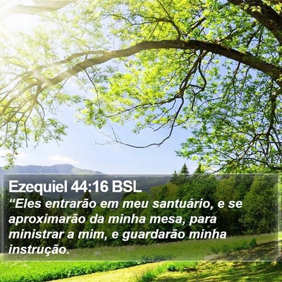 Ezequiel 44:16 BSL Bible Verse Image