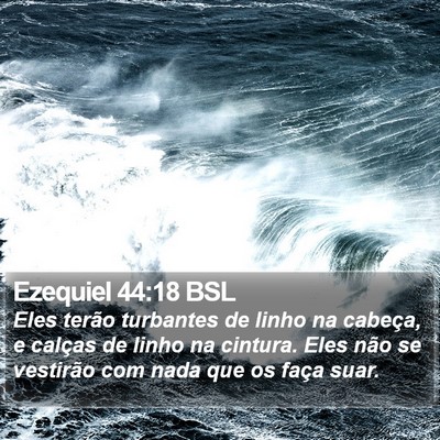 Ezequiel 44:18 BSL Bible Verse Image