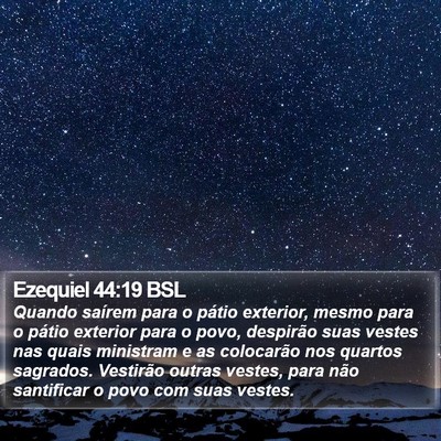 Ezequiel 44:19 BSL Bible Verse Image