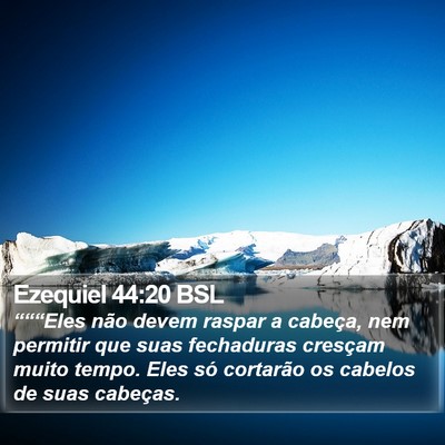 Ezequiel 44:20 BSL Bible Verse Image
