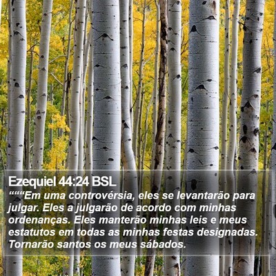 Ezequiel 44:24 BSL Bible Verse Image