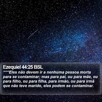 Ezequiel 44:25 BSL Bible Verse Image
