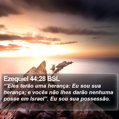 Ezequiel 44:28 BSL Bible Verse Image