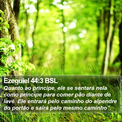 Ezequiel 44:3 BSL Bible Verse Image