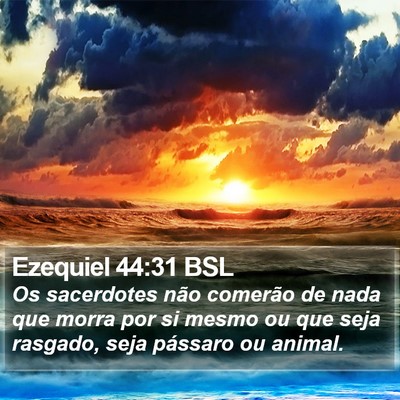 Ezequiel 44:31 BSL Bible Verse Image