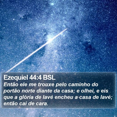 Ezequiel 44:4 BSL Bible Verse Image