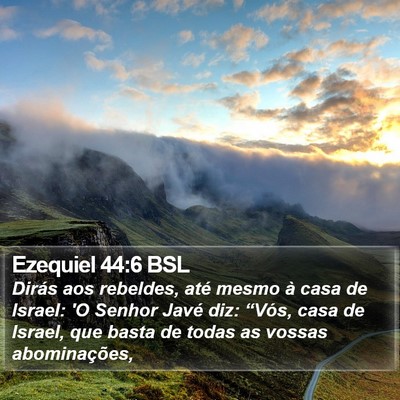Ezequiel 44:6 BSL Bible Verse Image