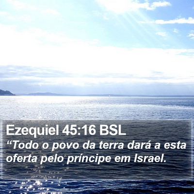 Ezequiel 45:16 BSL Bible Verse Image