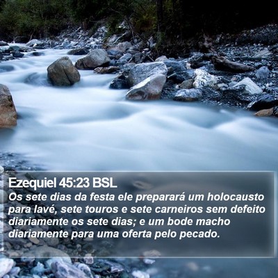 Ezequiel 45:23 BSL Bible Verse Image