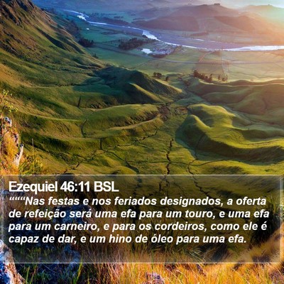 Ezequiel 46:11 BSL Bible Verse Image