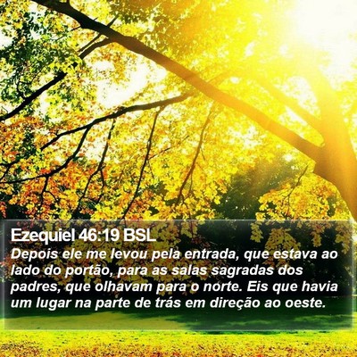 Ezequiel 46:19 BSL Bible Verse Image