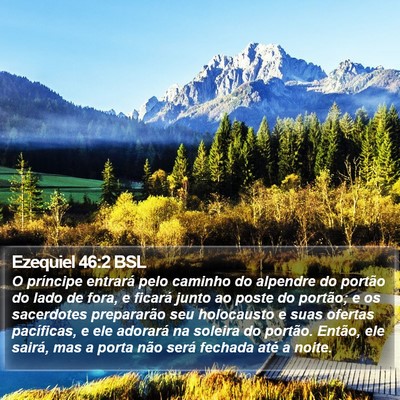 Ezequiel 46:2 BSL Bible Verse Image