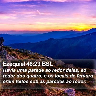 Ezequiel 46:23 BSL Bible Verse Image