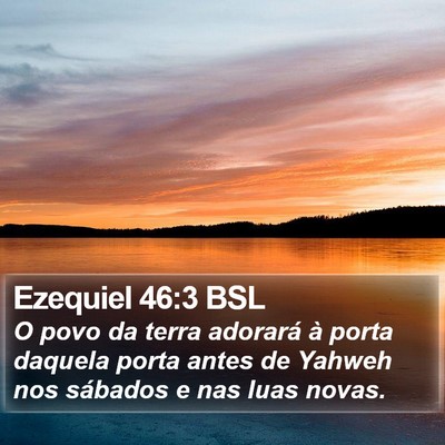 Ezequiel 46:3 BSL Bible Verse Image