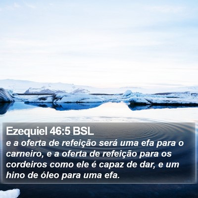 Ezequiel 46:5 BSL Bible Verse Image