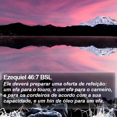 Ezequiel 46:7 BSL Bible Verse Image