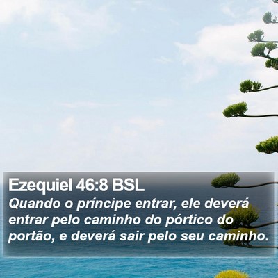 Ezequiel 46:8 BSL Bible Verse Image