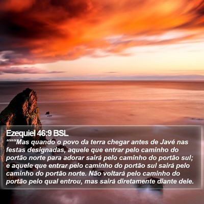 Ezequiel 46:9 BSL Bible Verse Image