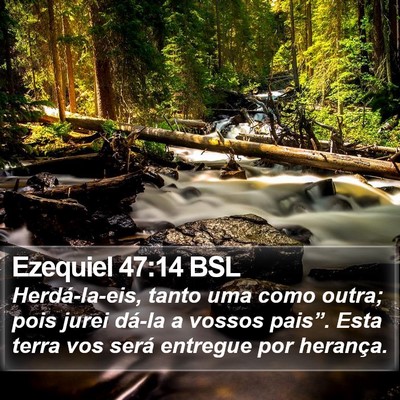 Ezequiel 47:14 BSL Bible Verse Image
