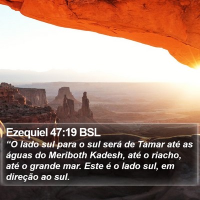 Ezequiel 47:19 BSL Bible Verse Image