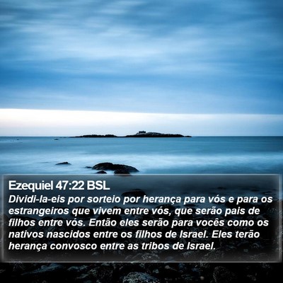 Ezequiel 47:22 BSL Bible Verse Image
