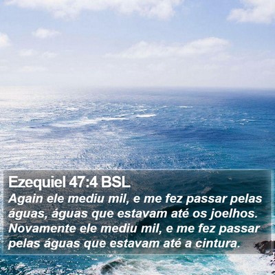 Ezequiel 47:4 BSL Bible Verse Image