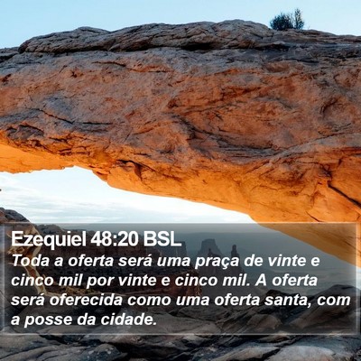 Ezequiel 48:20 BSL Bible Verse Image