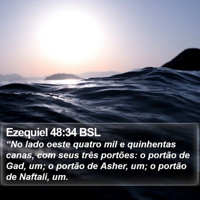 Ezequiel 48:34 BSL Bible Verse Image