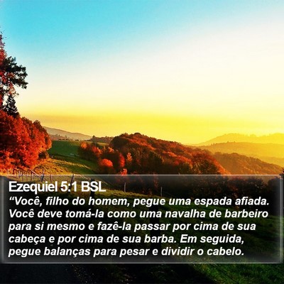 Ezequiel 5:1 BSL Bible Verse Image