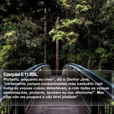 Ezequiel 5:11 BSL Bible Verse Image