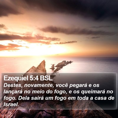 Ezequiel 5:4 BSL Bible Verse Image