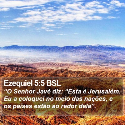 Ezequiel 5:5 BSL Bible Verse Image