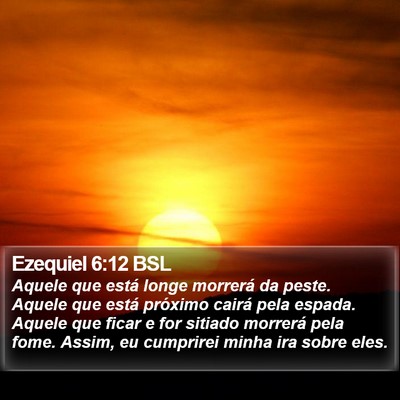 Ezequiel 6:12 BSL Bible Verse Image