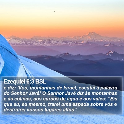 Ezequiel 6:3 BSL Bible Verse Image