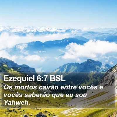 Ezequiel 6:7 BSL Bible Verse Image