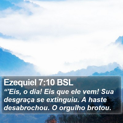 Ezequiel 7:10 BSL Bible Verse Image
